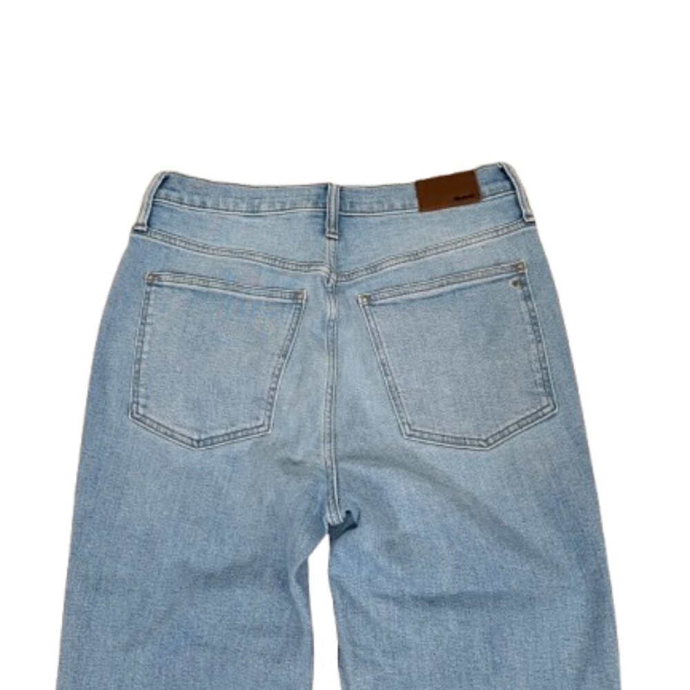 Madewell The Perfect Vintage Straight leg High Rise Diztressed Jeans Sz 30 - Picture 8 of 11